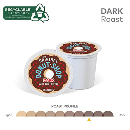 The Original Donut Shop Dark Coffee, Keurig Single-Serve K-Cup Pods, Dark Roast, 96 Ct