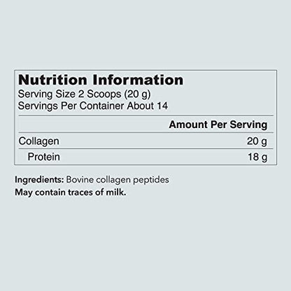 Collagen Supplements, Vital Proteins Hydrolyzed Collagen Peptides Powder (Type I, III) - Unflavored 284g Canister