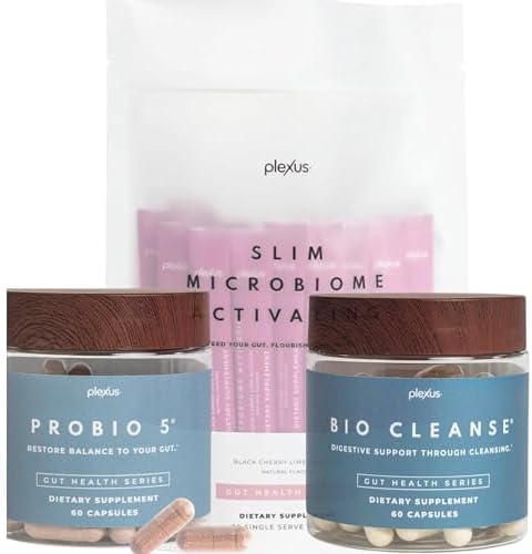 Plexus Gut Health System | Slim Microbiome Activating, Bio Cleanse & ProBio 5 | Supports Gut Health, Digestive Wellness, Metabolic Function & Overall Well-Being | Vegan, Gluten-Free, Non-GMO