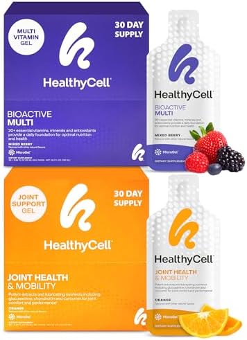Healthycell Bioactive Multivitamin + Joint Health & Mobility Supplement Set | Bioactive Multivitamin + Joint Health & Mobility Supplement - Daily Nutrition & Joint Support for Men & Women, 60 Ct