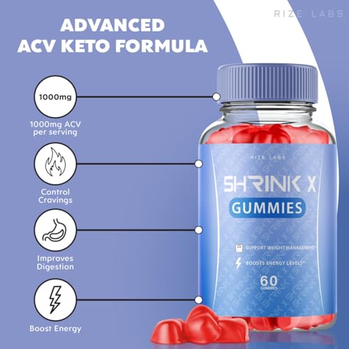 rize labs Shrink X - Shrink X Gummies Weight Loss, Shrink X Keto ACV Supplement