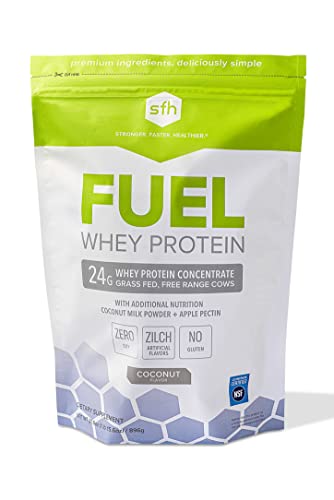 SFH Fuel Whey Protein Powder Great Tasting Grass Fed Whey | MCTs & Fiber for Energy 