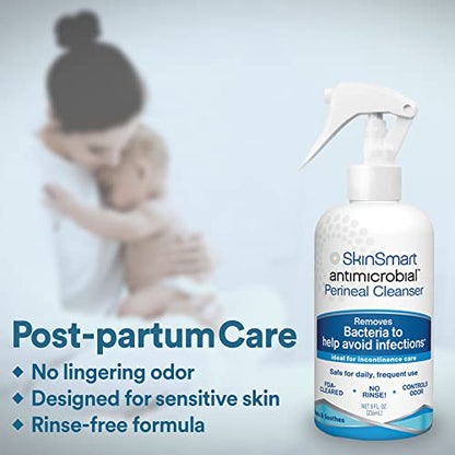 SkinSmart Antimicrobial Perineal Cleanser, Ideal for Incontinence Care