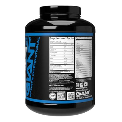 Giant Sports Delicious Elite, 24g of Whey Protein Powder Chocolate Shake with Muscle