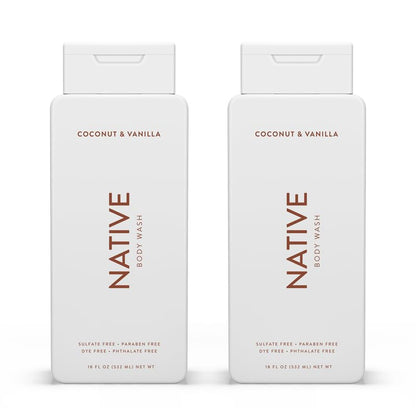 Native Body Wash Contains Naturally Derived Ingredients | For Women & Men, Sulfate