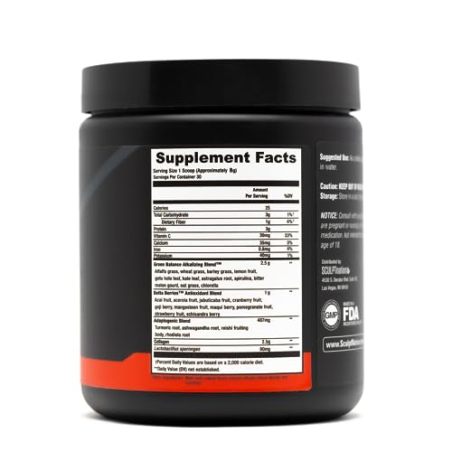 Sculpt Nation by V Shred Greens Strawberry - Premium Greens Powder & Superfood