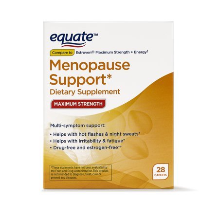 Equate Maximum Strength Menopause Support, 28 Caplets