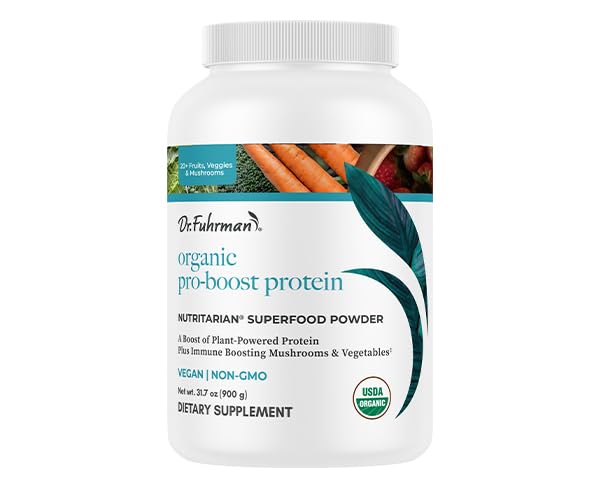 Dr. Fuhrman Pro-Boost Superfood Powder, Certified Organic, with Pea and Hemp Protein
