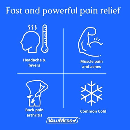 ValuMeds PM Pain Reliever and Nighttime Sleep Aid (375 Count) Acetaminophen 500mg