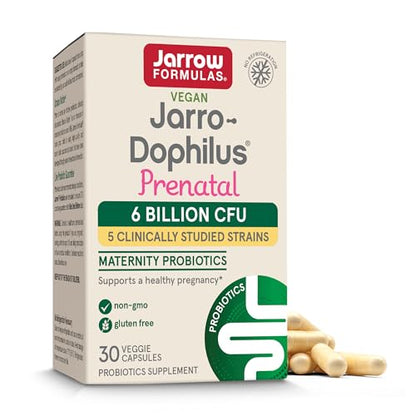 Jarrow Formulas Jarro-Dophilus Prenatal Maternity Probiotics for Pregnant Women