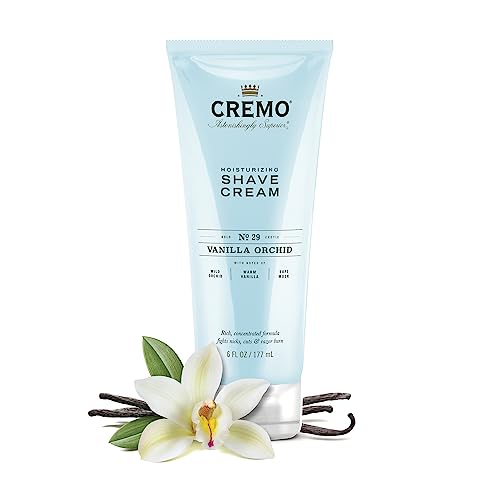 Cremo Vanilla and Orchid Moisturizing Shave Cream, Astonishingly Superior Ultra-Slick