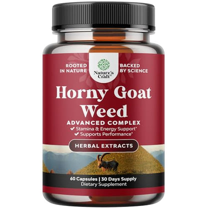 Horny Goat Weed Extract Complex - Invigorating Blend with Tribulus Saw Palmetto