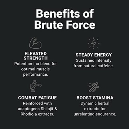 Wilderness Athlete - Brute Force Pre-Workout | Best Pre Workout Powder for Women & Men
