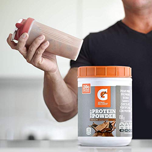 Gatorade Whey Protein Powder, Chocolate, 22.4 Ounce (20 servings per canister