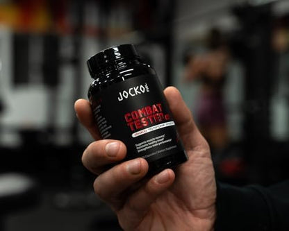 Jocko Fuel Test Booster for Men - Natural Endurance, Stamina, & Strength Booster - Muscle Builder for Men with Ginger Root, Shilajit, & Tongkat Ali, 120ct (30 Servings)