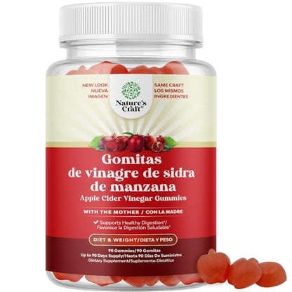 Gomitas ACV de Vinagre de Sidra de Manzana – Suplemento de Energético Natural con la 