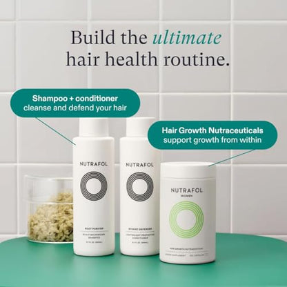 Nutrafol Shampoo, Cleanse and Hydrate Hair and Scalp, Improves Hair Volume, Strength