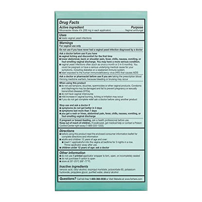 Hers Miconazole 3 Day Yeast Infection Treatment - Treats Vaginal Itching, Burning, Discharge