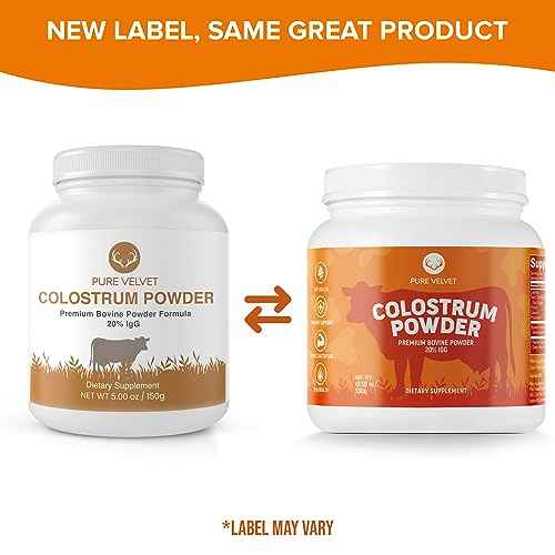Pure Velvet Colostrum Powder for Gut Health, Bloating, Hair Growth, Immune Support