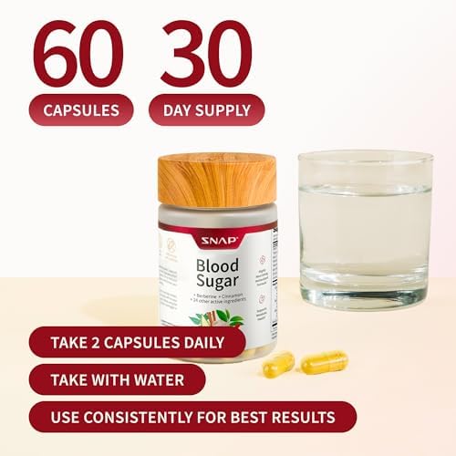 Snap Supplements Cholesterol Health + Blood Sugar Blend Bundle, 60 Vegetarian Capsules Each