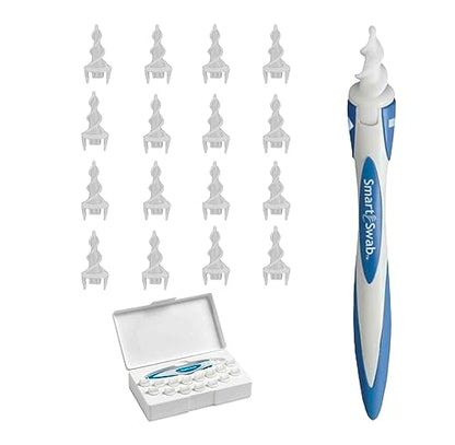 Smart Swab - Spiral Ear Cleanser - Earwax Remover Tool - 16 Replaceable