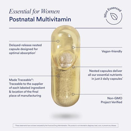 Ritual Postnatal Multivitamin and Protein Duo with Postnatal Vitamins and Organic Vanilla Protein Powder 20g