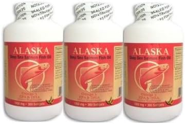NCB Alaska Deep Sea Fish Oil Omega-3 1000 mg Epa Dha 300 Capsules (Pack of 3)