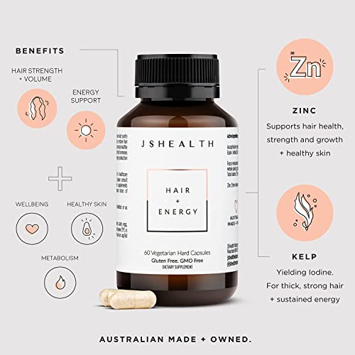 JSHealth Vitamins Hair and Energy Formula Hair Growth Vitamins | Hair Vitamins