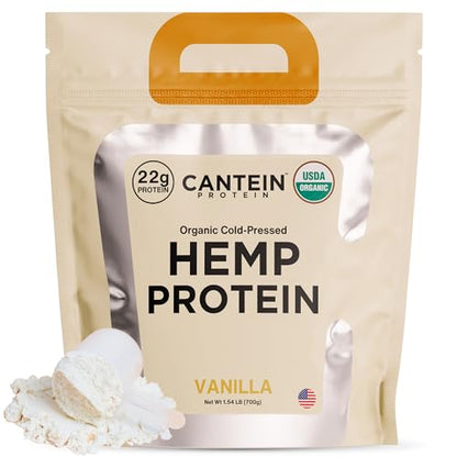 Cantein Organic Hemp Protein Powder | Vegan Protein Powder for Protein Shake | 22g Plant