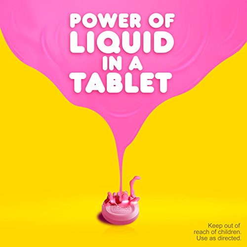 Pepto Bismol Chewable Tablets for Nausea, Heartburn, Indigestion, Upset