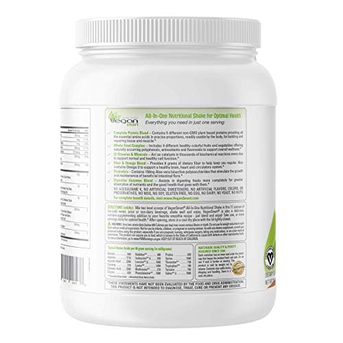 Vegansmart Naturade Plant Based Vegan Protein Powder - All-in-One Nutritional Shake