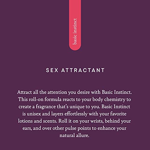 Pure Romance Basic Instinct Pheromone Perfume for Women – Enhanced Long Lasting Roll