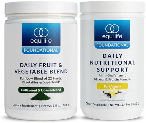 Equilife Vanilla Daily Nutritional Support & Unflavored Superfoods Bundle