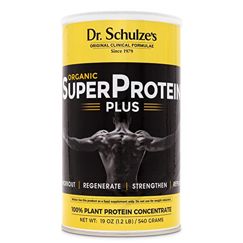 Dr. Schulze's | SuperProtein Plus | 100% Plant Protein Concentrate | Organic Powder Mix 