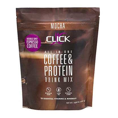Click Coffee Protein, Protein & Real Coffee All-in-One, Meal Replacement Nutrition Drink