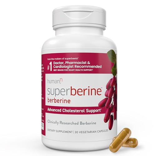 humanN SuperBerine – Berberine + Olive Leaf Extract - Cholesterol & Metabolic Clinically 