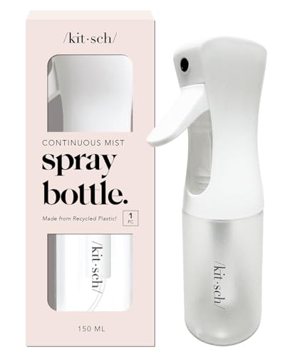 Kitsch Spray Bottle for Hair, Continuous Water Mister Spray Bottle with Ultra Fine Mist