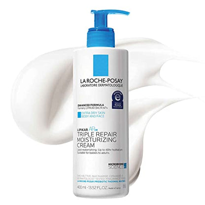La Roche-Posay Lipikar AP+ Triple Repair Moisturizing Cream | Face & Body Lotion For Dry 