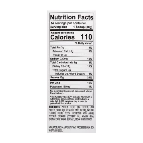 Tone It Up Plant Based Protein Powder I Dairy Free, Gluten-Free, Kosher, Non-GMO Pea