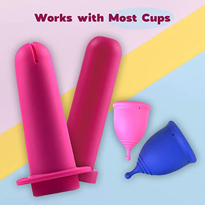 SHORDY Applicator Tool for Menstrual Cups for Easy Insertion with Lube Gel, Reusable Period Cup