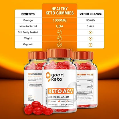 (5 Pack) Good Keto ACV Gummies - Official - Keto Good ACV Advanced Formula Plus
