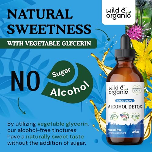 Wild & Organic Alcohol Detox Supplement - Liver Cleance & Repair Formula - Anti Alcohol