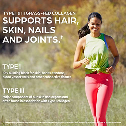 Orgain Hydrolyzed Collagen Powder, 20g Grass Fed Collagen Peptides, Chocolate