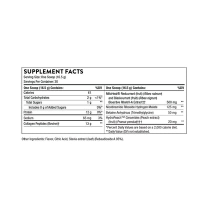 THORNE Collagen Plus - Collagen Peptides Powder with Nicotinamide Riboside