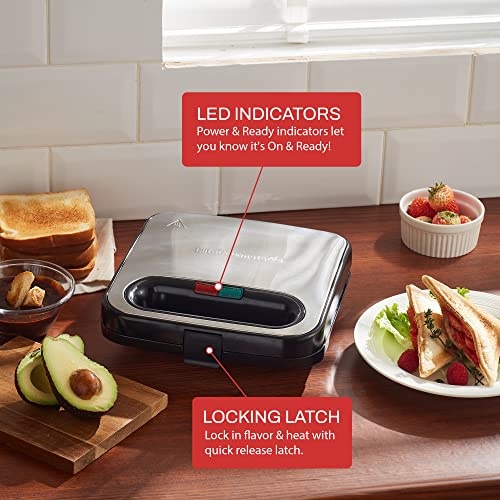 Elite Gourmet EOM205 Non-Stick Omelet, Frittata, Snack Pocket Maker, Dessert Maker