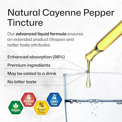 MAUWE HERBS Cayenne Pepper Supplement - Organic Cayenne Pepper Tincture