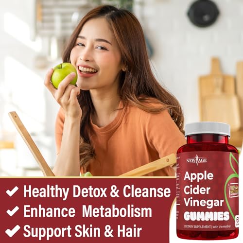 NEW AGE Apple Cider Vinegar Gummies 2-Pack - 120 Count - Immunity & Detox