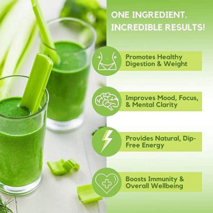 Organic Celery Juice Powder (40 Servings) Supports Gut Health, Detox Juice Cleanse