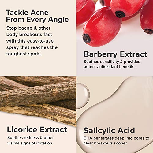 Paula's Choice CLEAR Back & Body Exfoliating Acne Spray, 2% BHA (Salicylic Acid)
