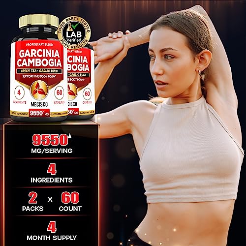 Garcinia Cambogia 9550mg - 4 Month Supply - Supplement for Men and Women - A Natural